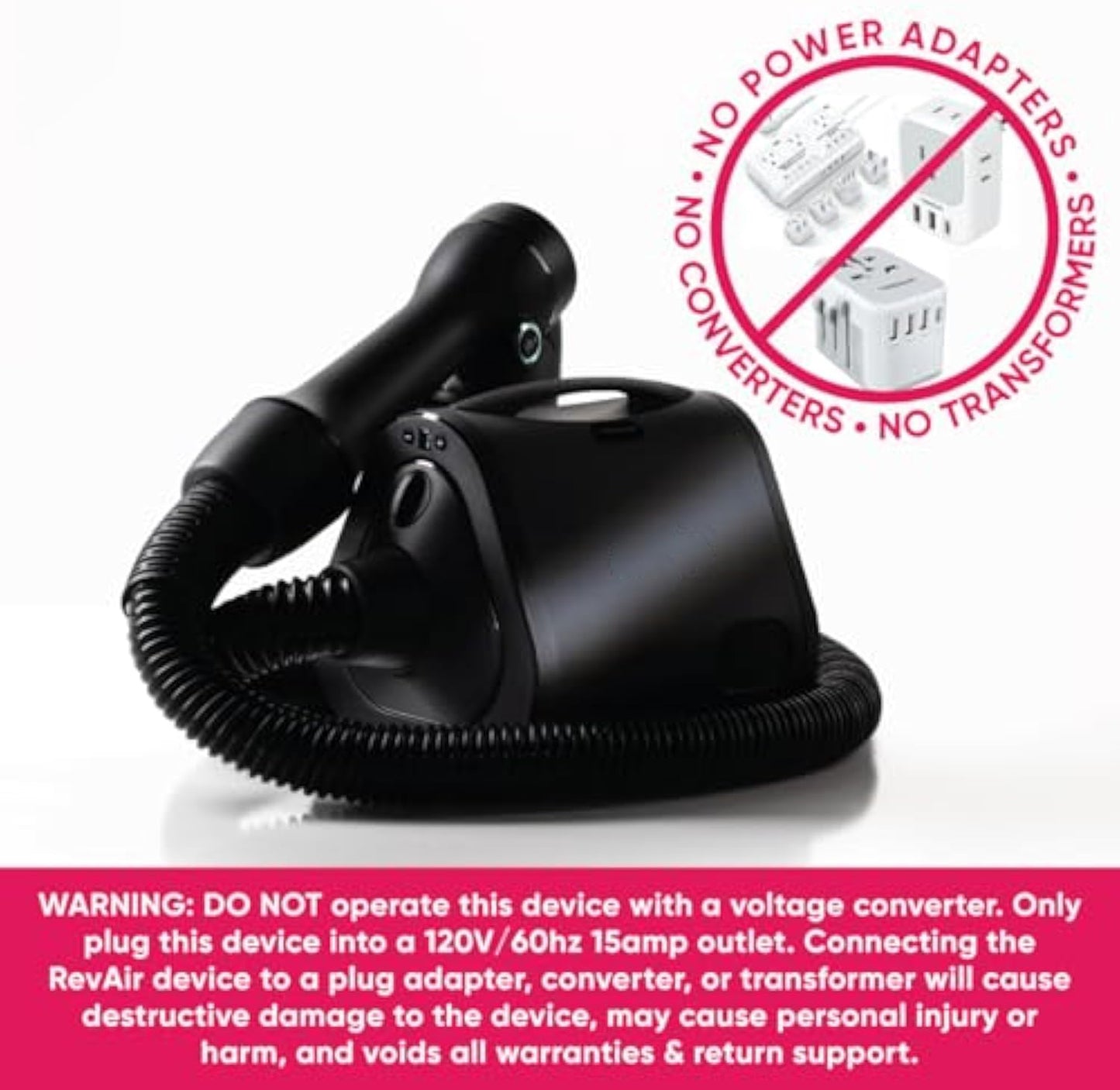 Reverse-Air Hair Dryer- For all Hair Types