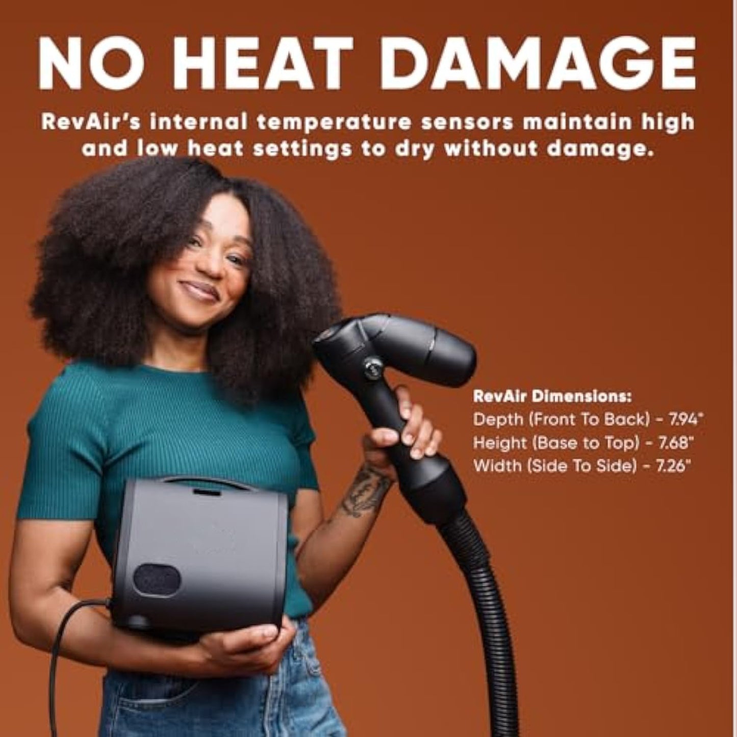 Reverse-Air Hair Dryer- For all Hair Types